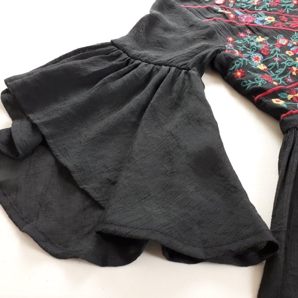 Umgee Black Embroidered Boho Dress - Picture 5 of 16